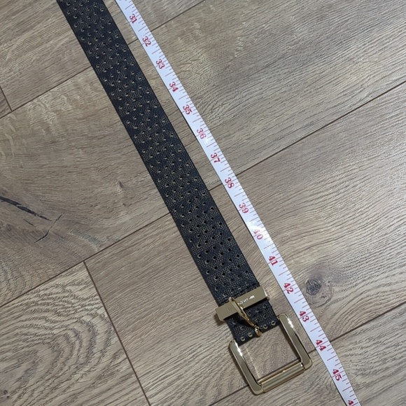Micheal Kors Brown Leather Gold Buckle Women's Belt size Large - Picture 4 of 9